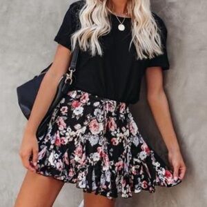 Floral Flowy Skirt